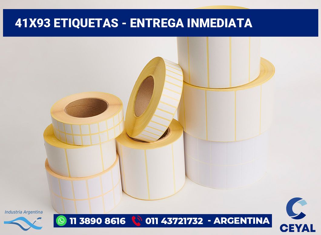 41×93 Etiquetas