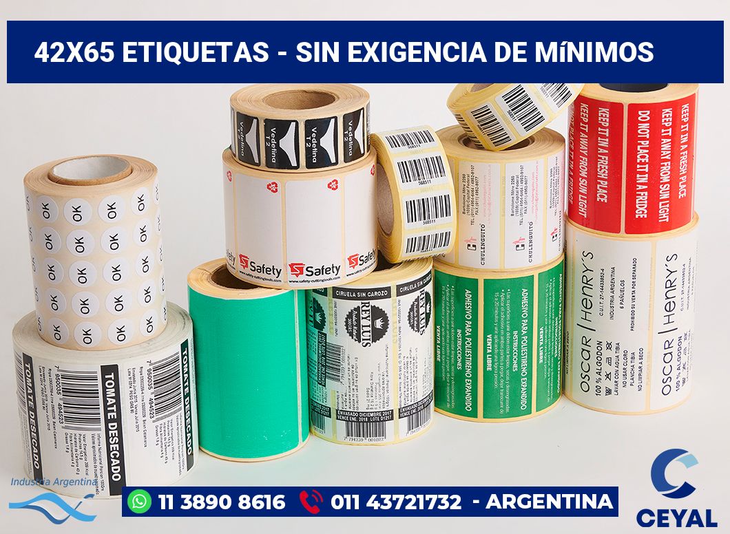 42x65 Etiquetas