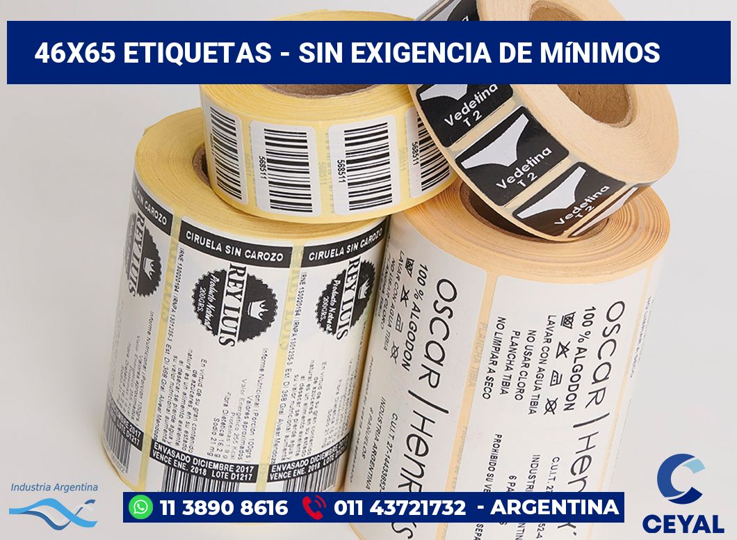 46×65 Etiquetas