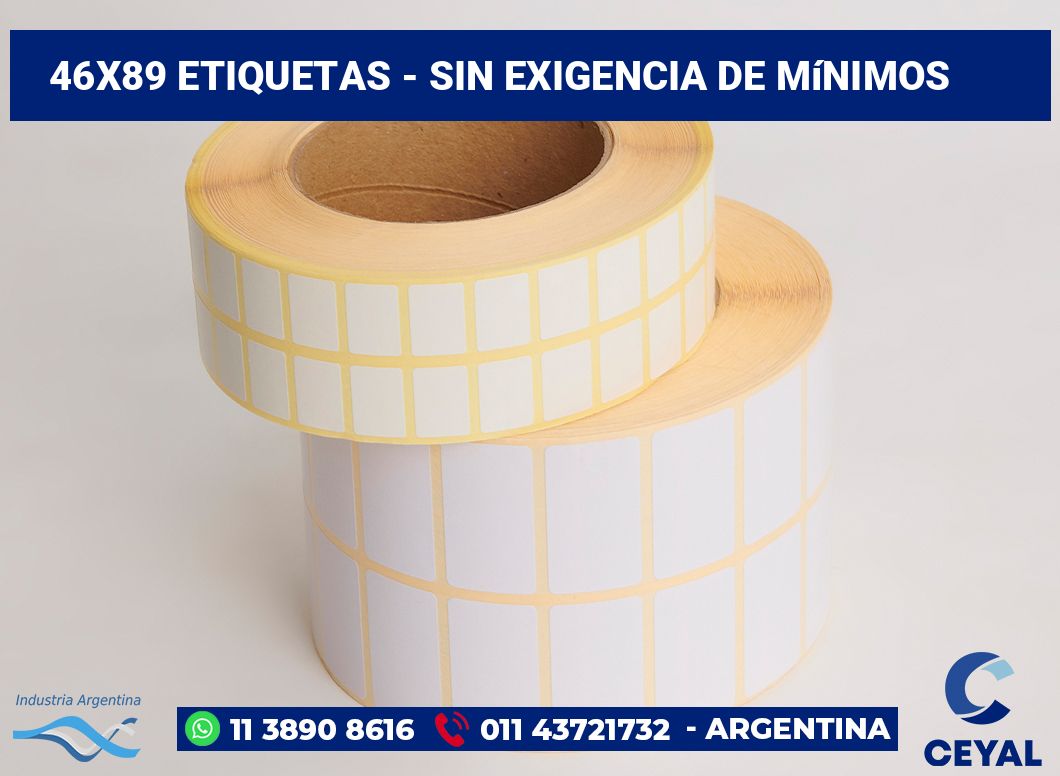 46×89 Etiquetas