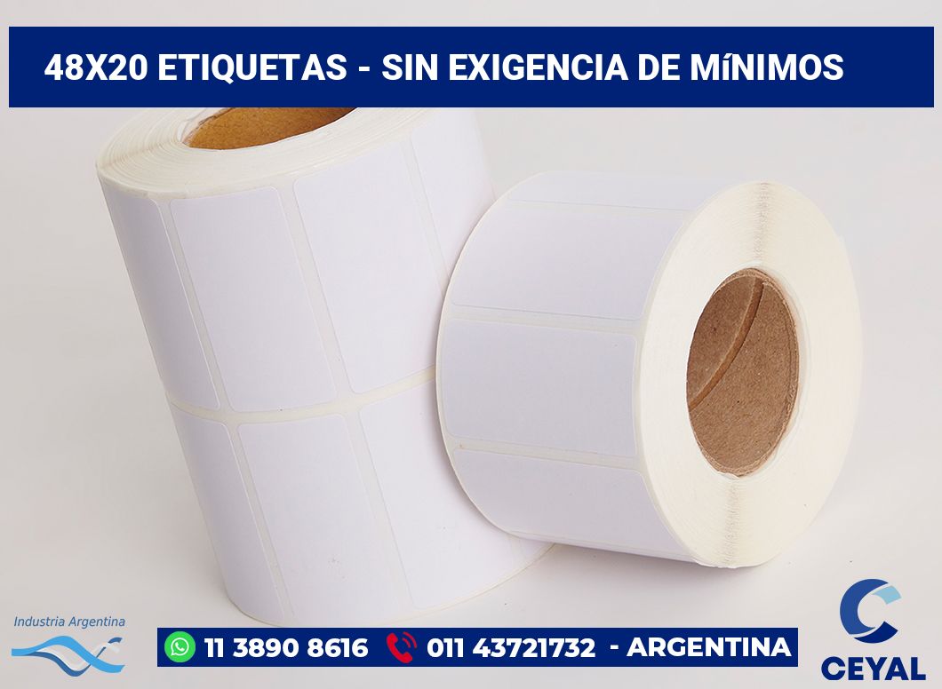 48x20 Etiquetas