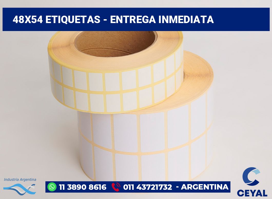 48x54 Etiquetas