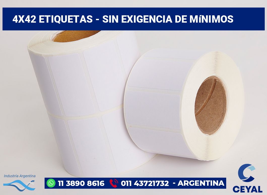 4×42 Etiquetas