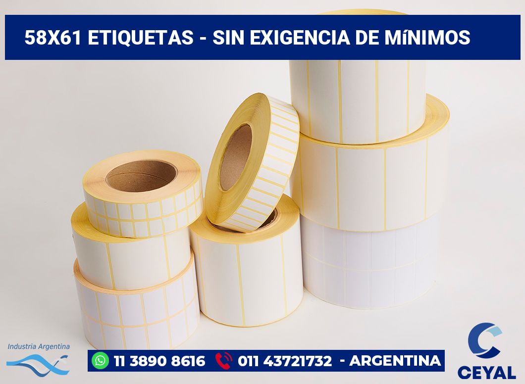 58×61 Etiquetas
