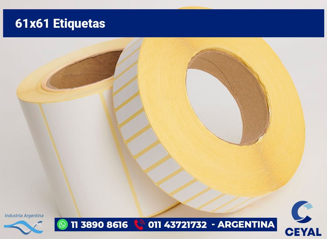 61x61 Etiquetas