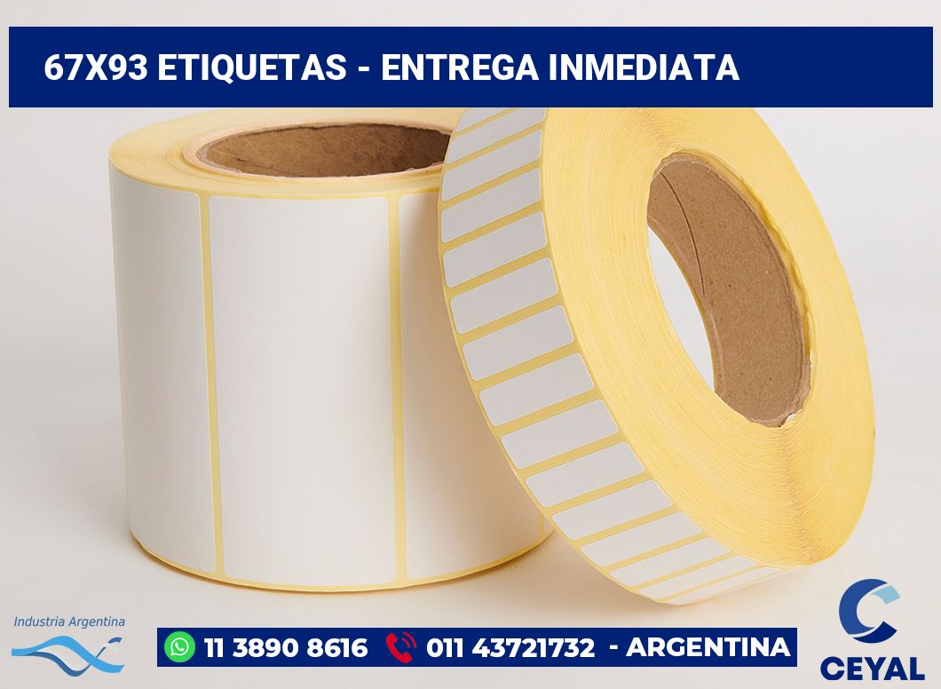 67x93 Etiquetas