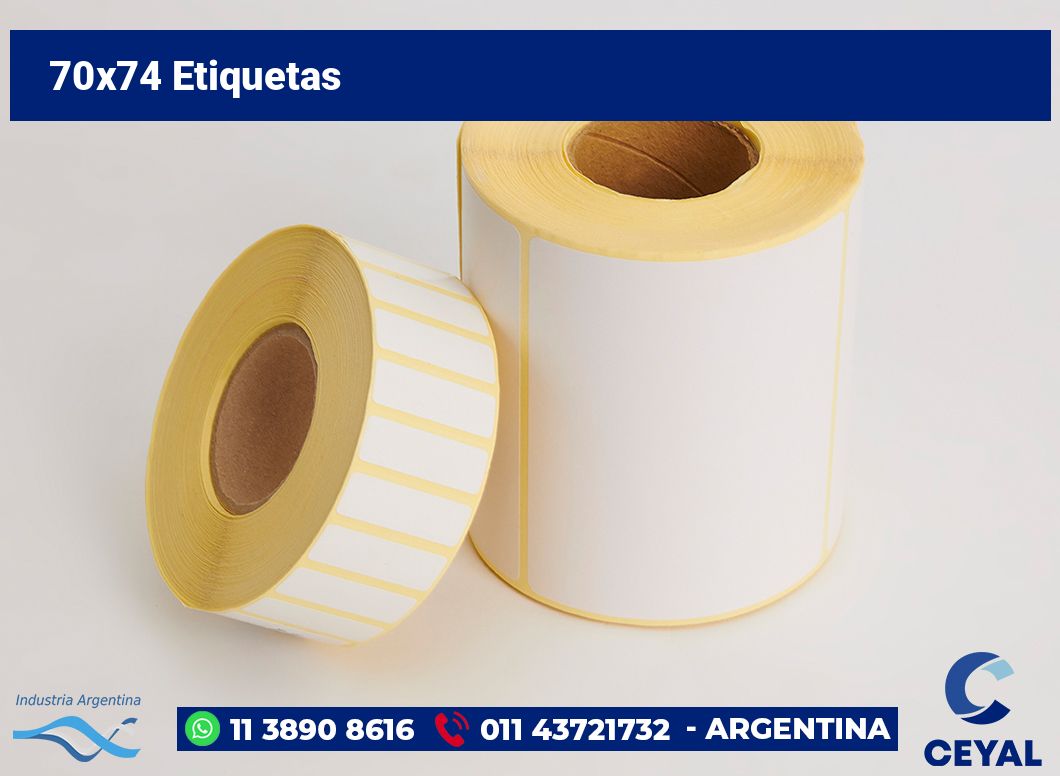 70x74 Etiquetas