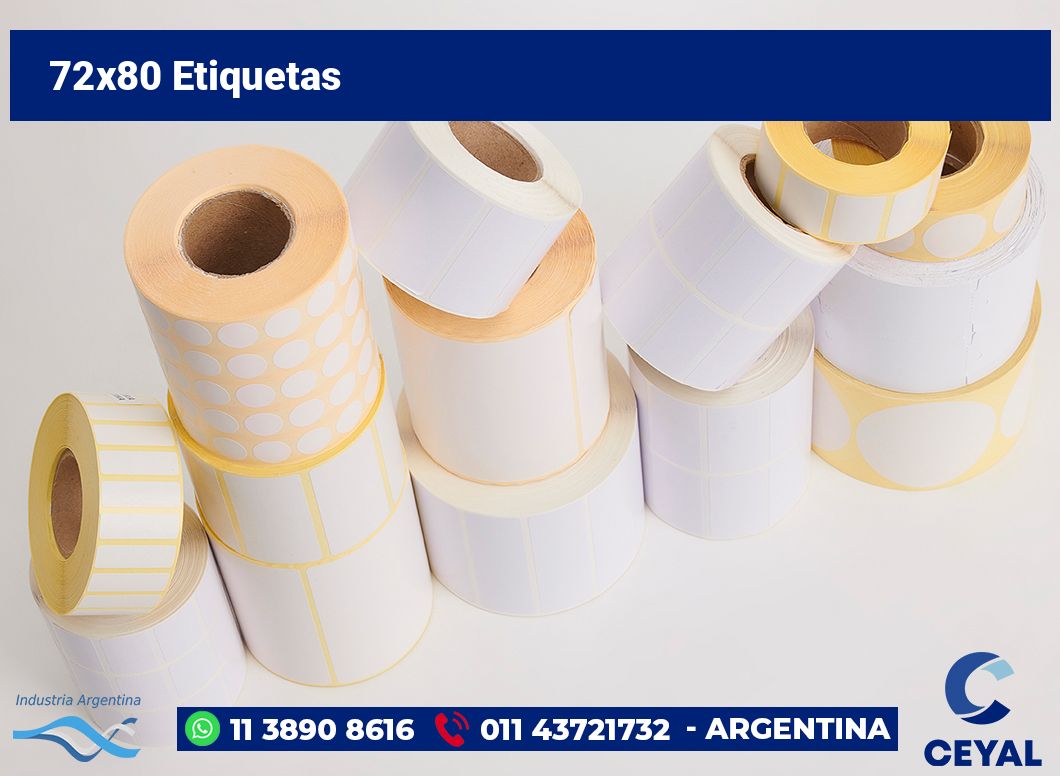 72x80 Etiquetas