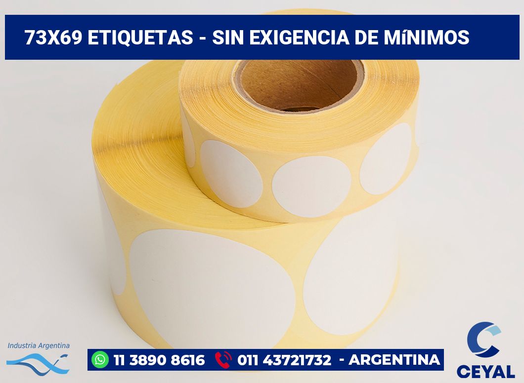 73x69 Etiquetas