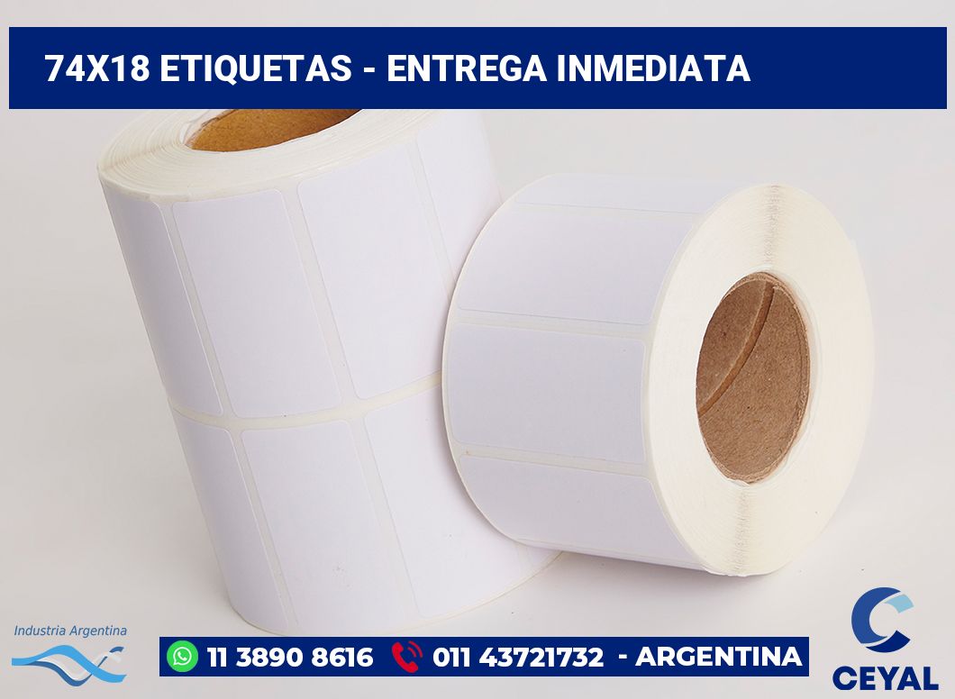 74x18 Etiquetas