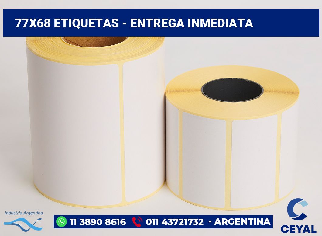 77x68 Etiquetas