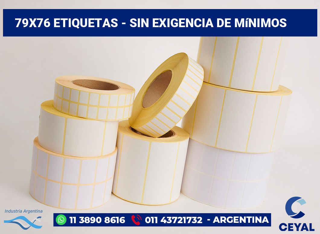 79x76 Etiquetas