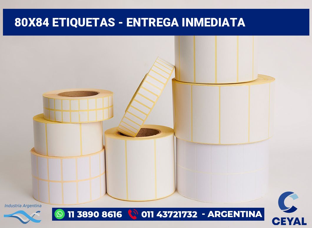 80x84 Etiquetas