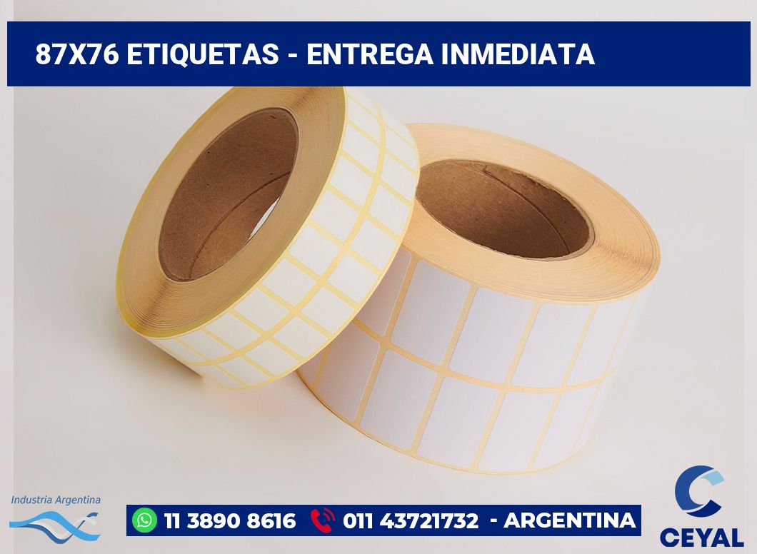 87x76 Etiquetas
