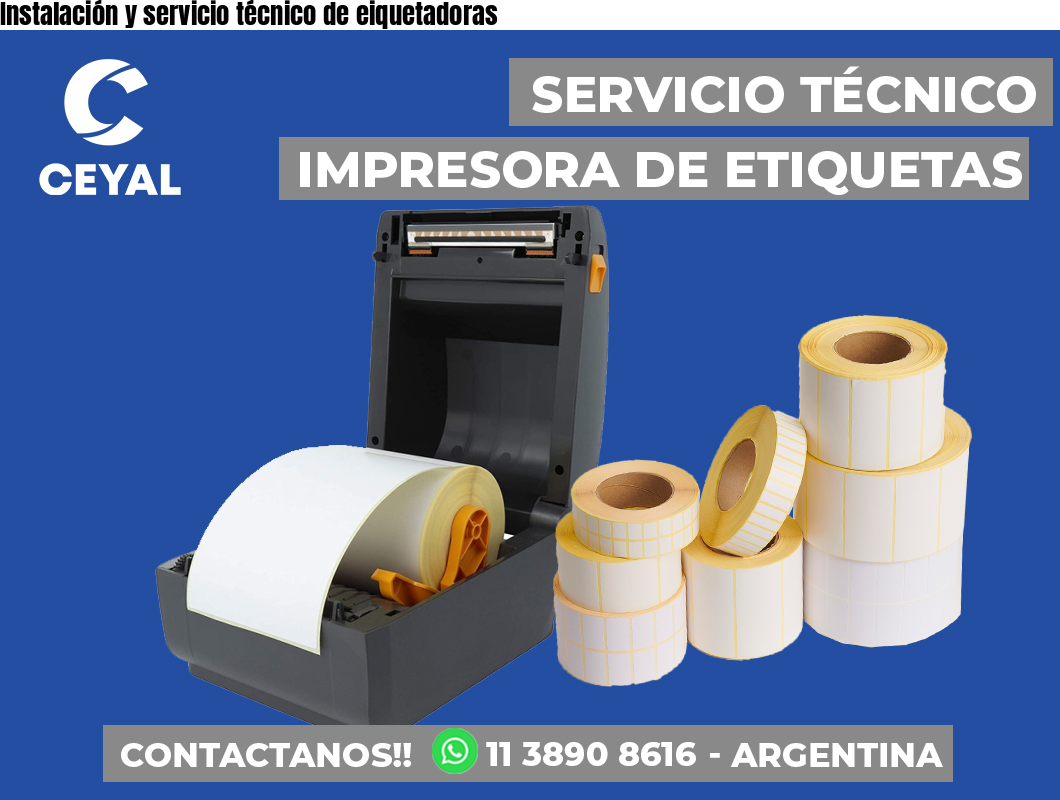 Instalación y servicio técnico de eiquetadoras