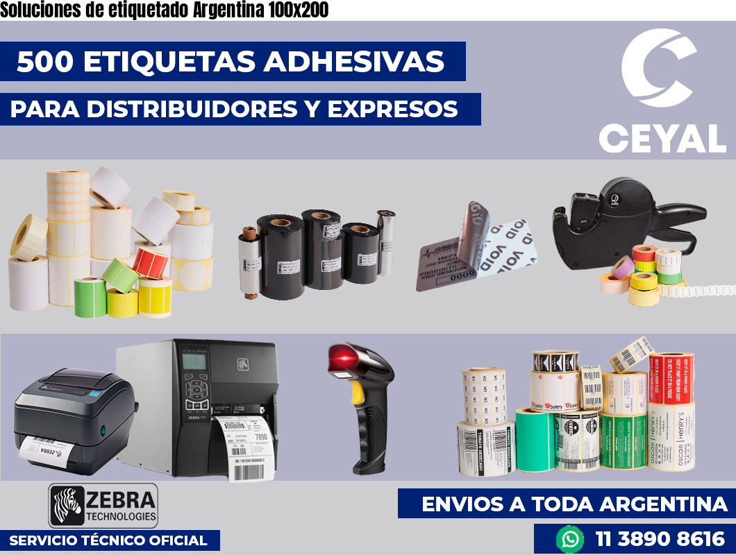Soluciones de etiquetado Argentina 100×200