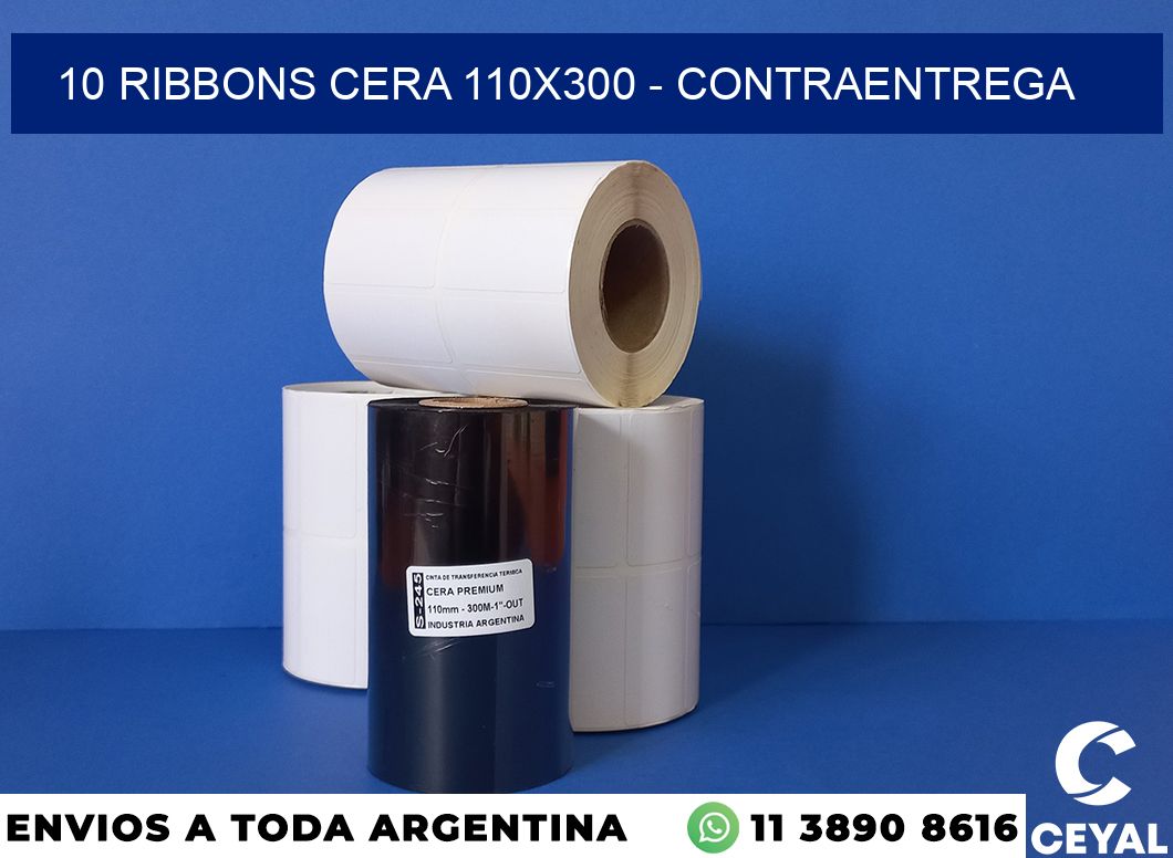 10 Ribbons cera 110×300 – contraentrega