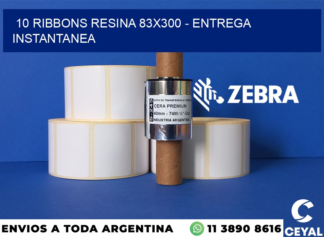 10 Ribbons resina 83x300 - entrega instantanea