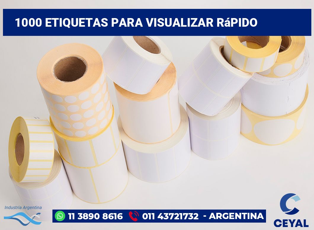 1000 Etiquetas para visualizar rápido