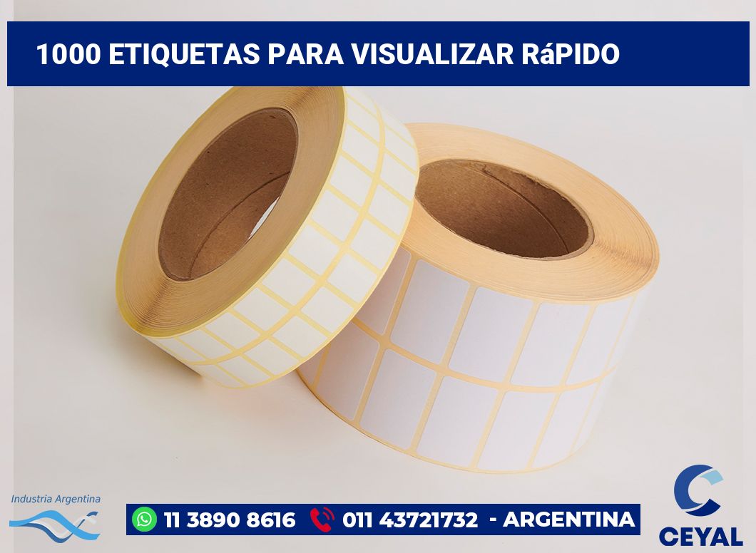 1000 Etiquetas para visualizar rápido