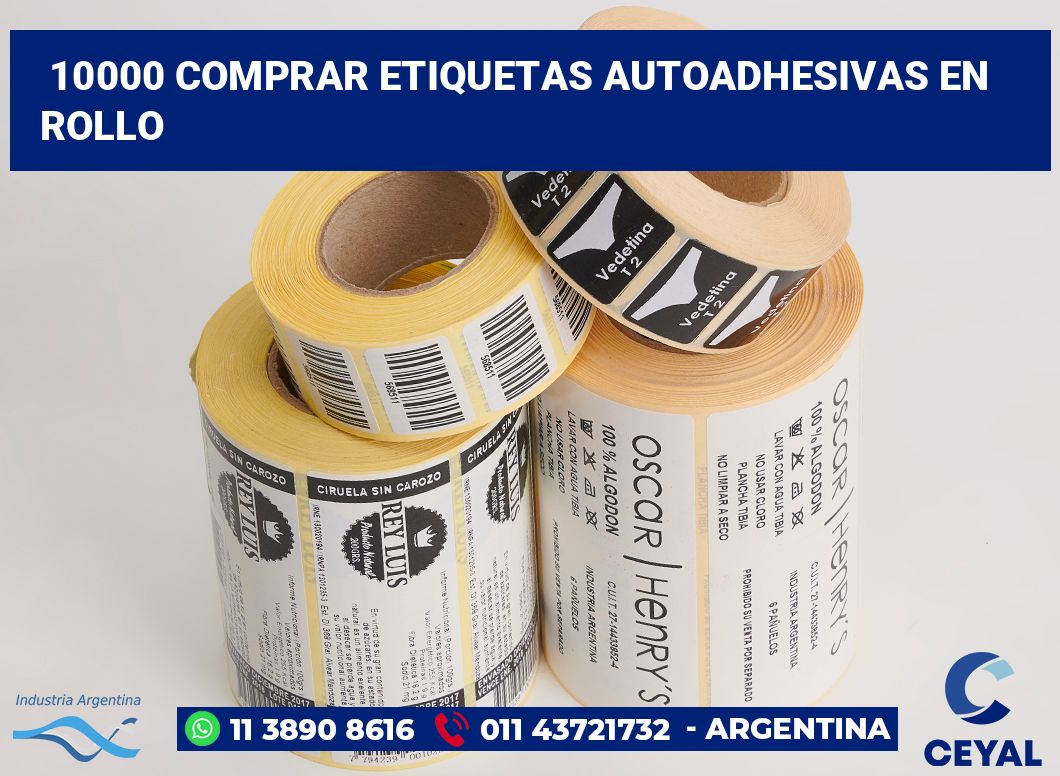 10000 Comprar etiquetas autoadhesivas en rollo