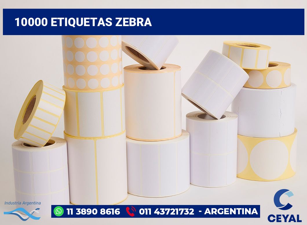 10000 Etiquetas zebra