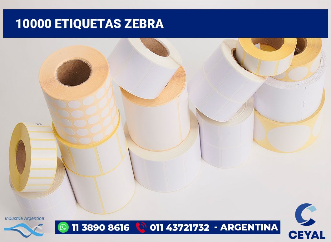 10000 Etiquetas zebra