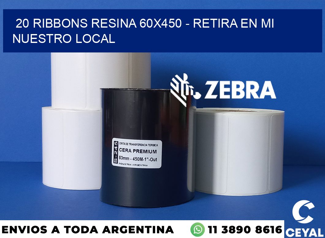 20 Ribbons resina 60x450 - retira en mi nuestro local
