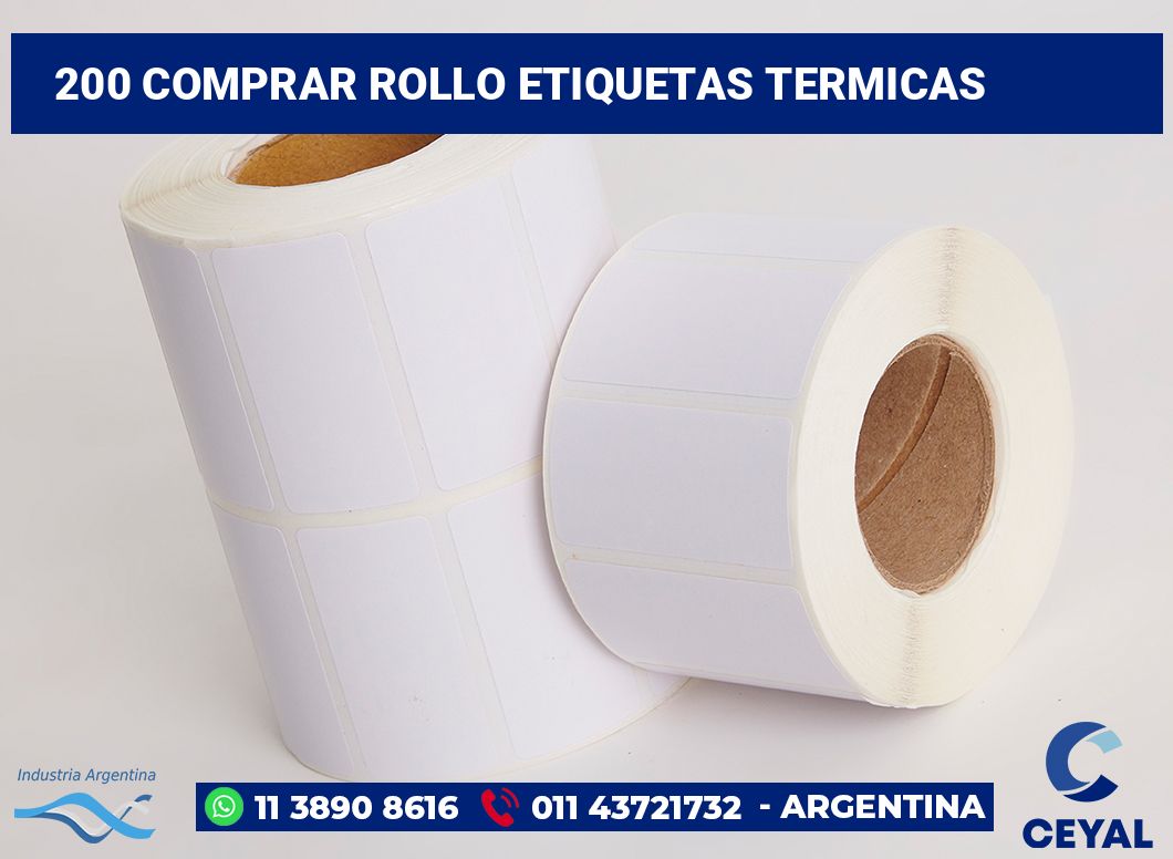 200 Comprar rollo etiquetas termicas