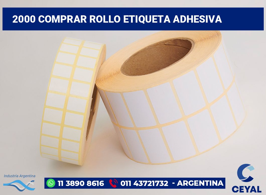 2000 Comprar rollo etiqueta adhesiva