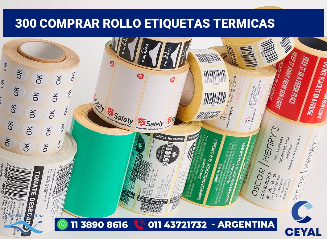 300 Comprar rollo etiquetas termicas