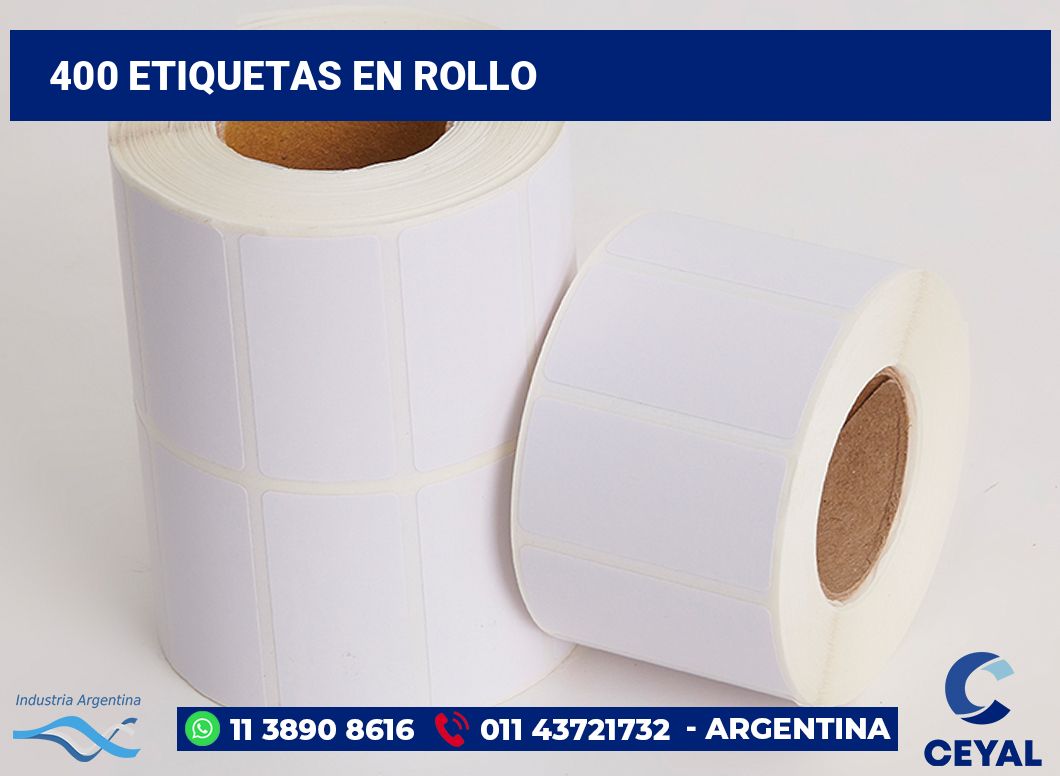 400 Etiquetas en rollo