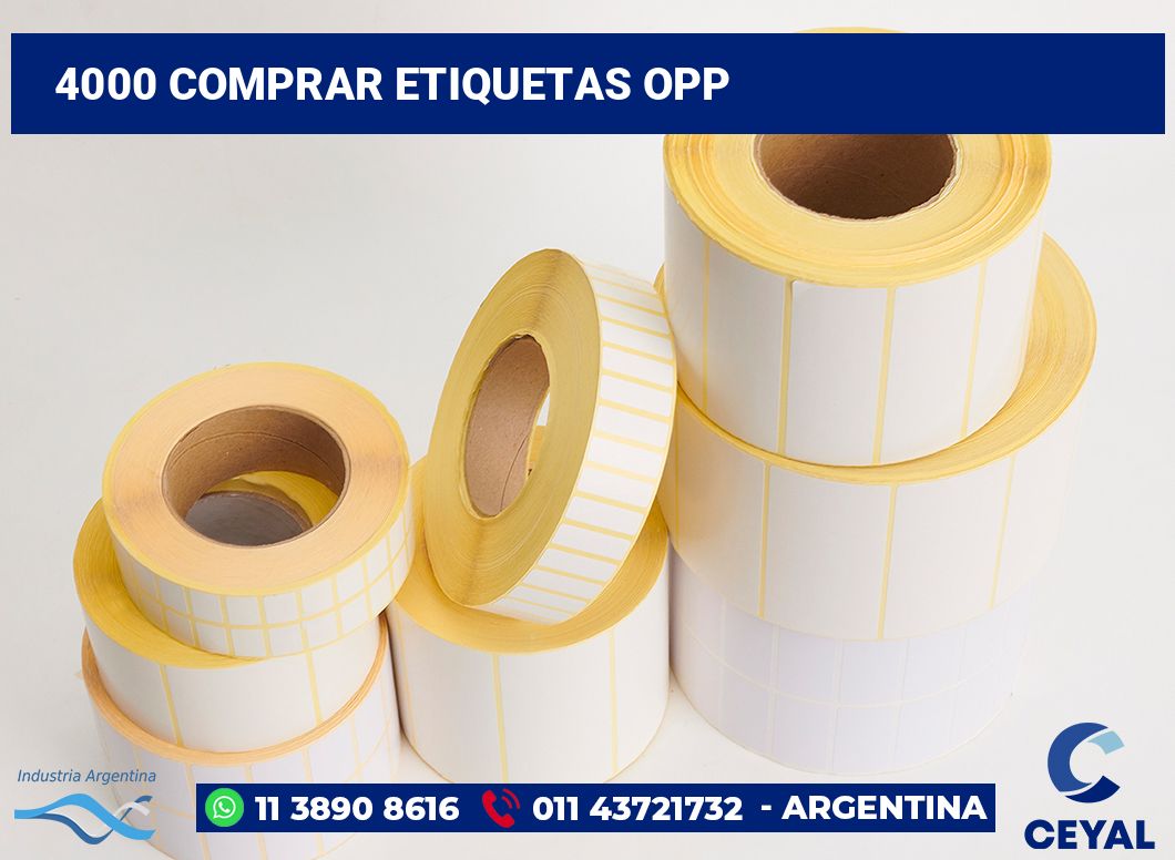 4000 Comprar etiquetas opp