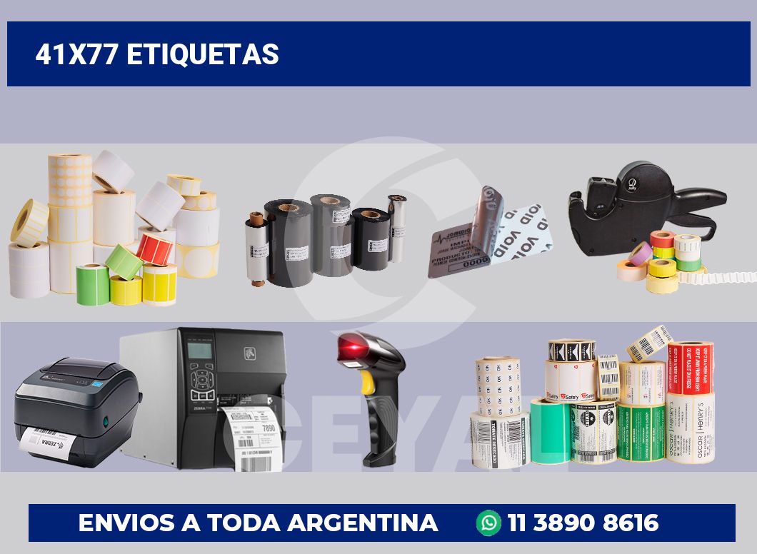 41x77 Etiquetas