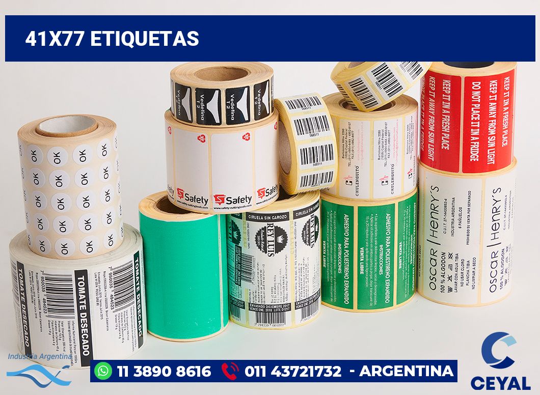 41x77 Etiquetas