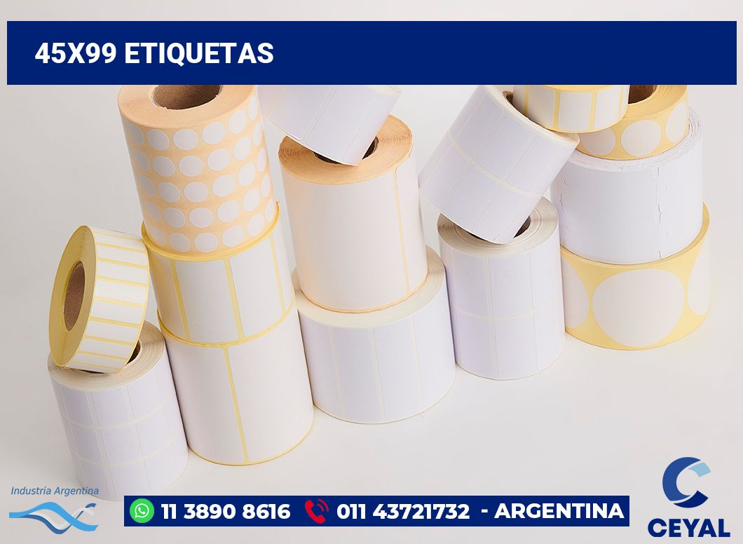 45x99 Etiquetas