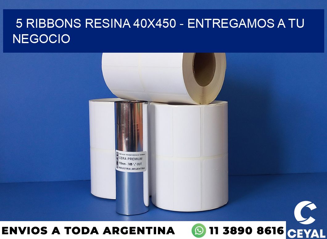 5 Ribbons resina 40×450 – entregamos a tu negocio