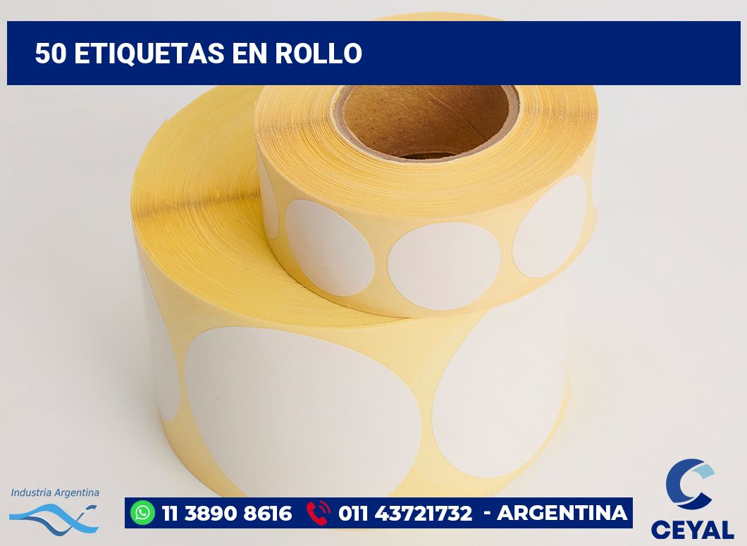 50 Etiquetas en rollo