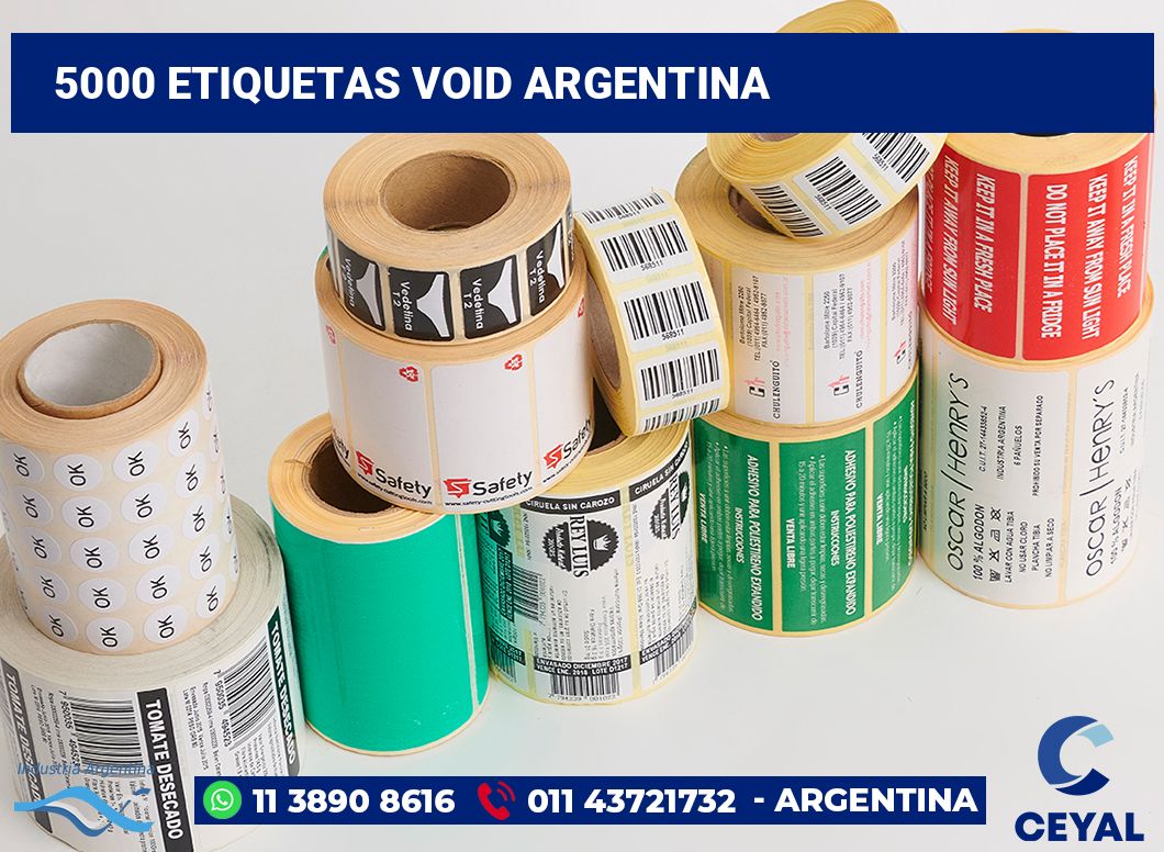 5000 Etiquetas void argentina