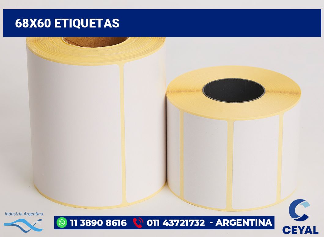 68x60 Etiquetas