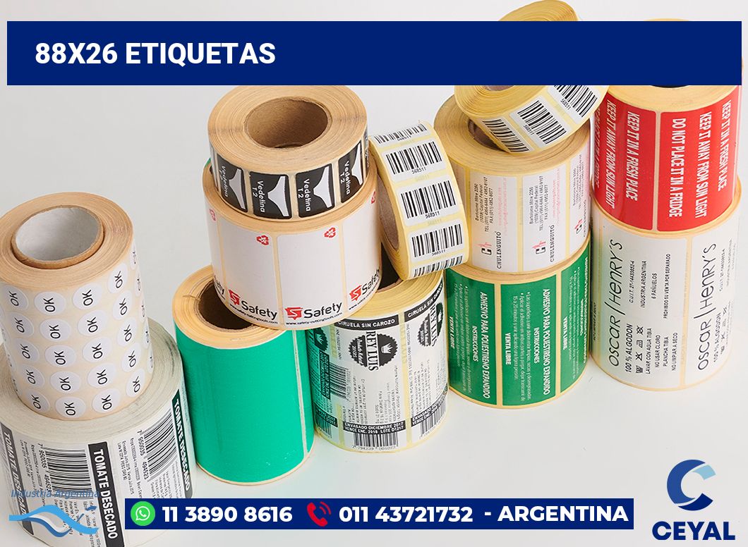 88x26 Etiquetas