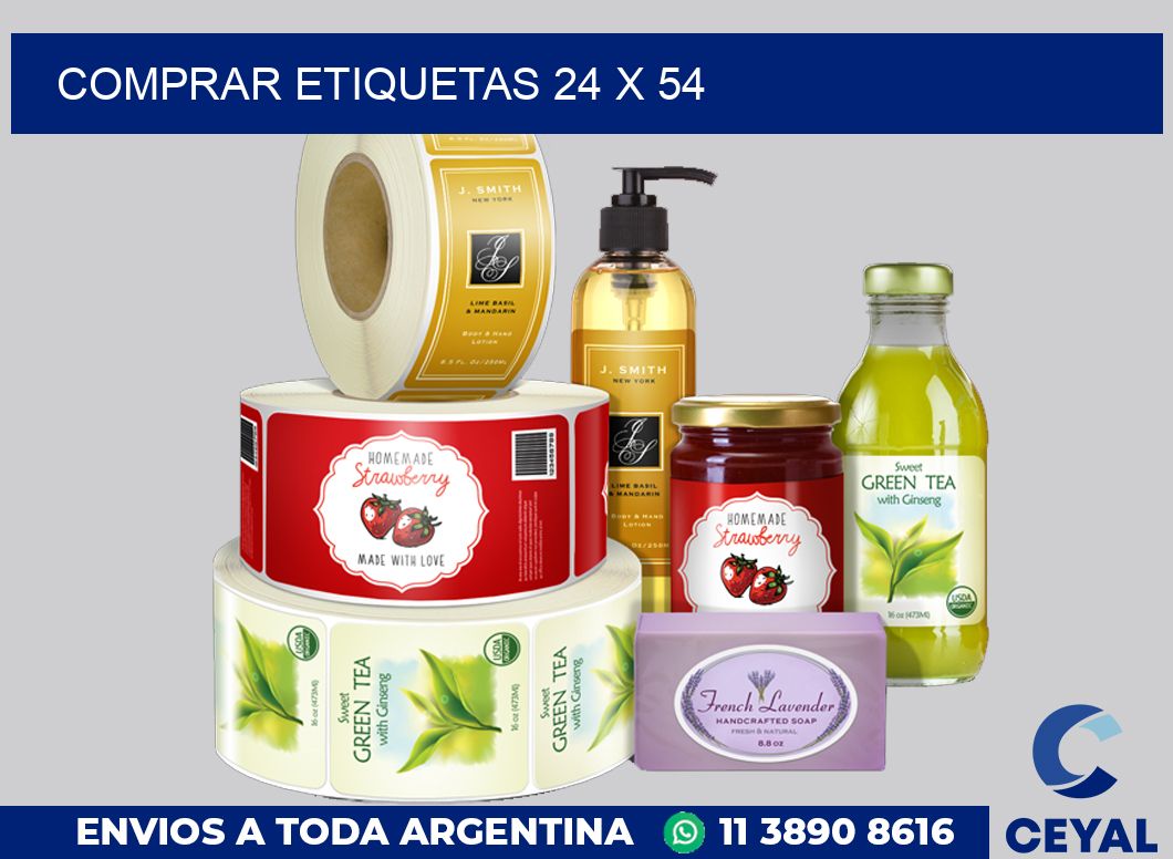 Comprar etiquetas 24 x 54