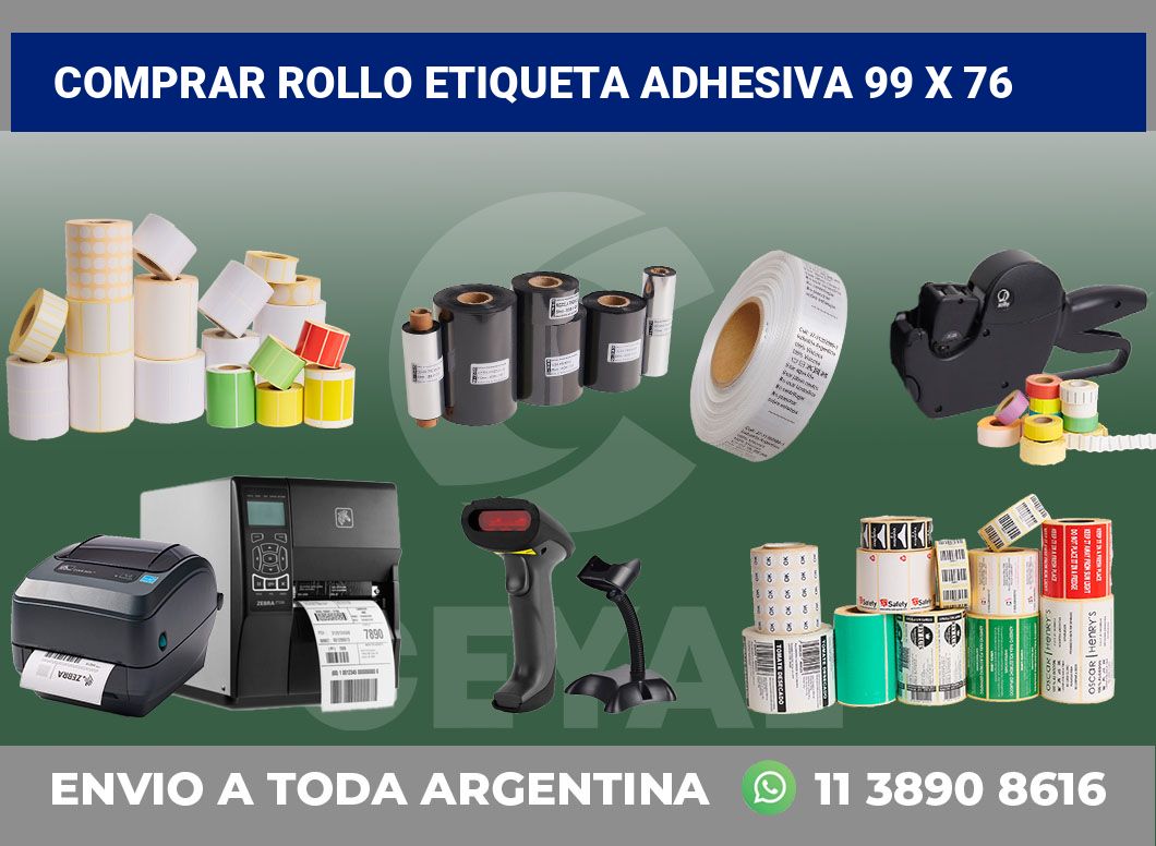 Comprar rollo etiqueta adhesiva 99 x 76