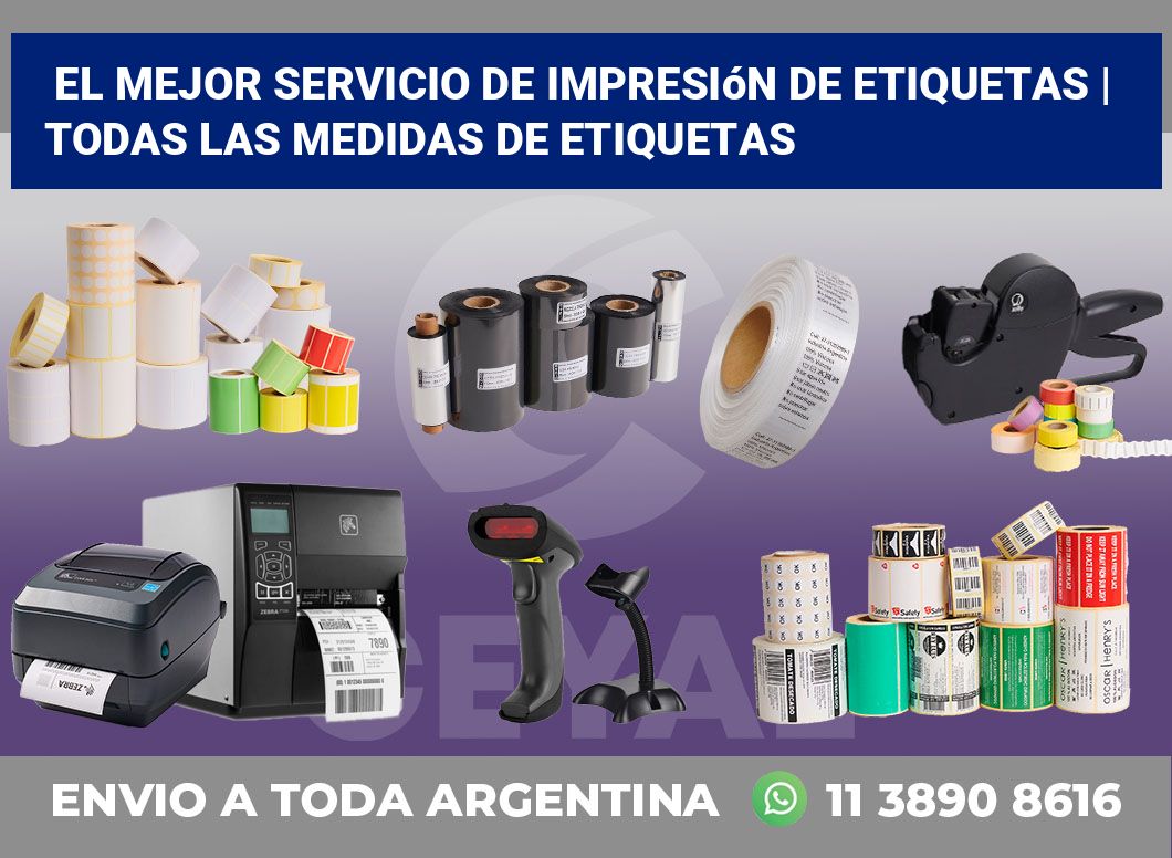 El mejor servicio de impresión de etiquetas | Todas las medidas de etiquetas
