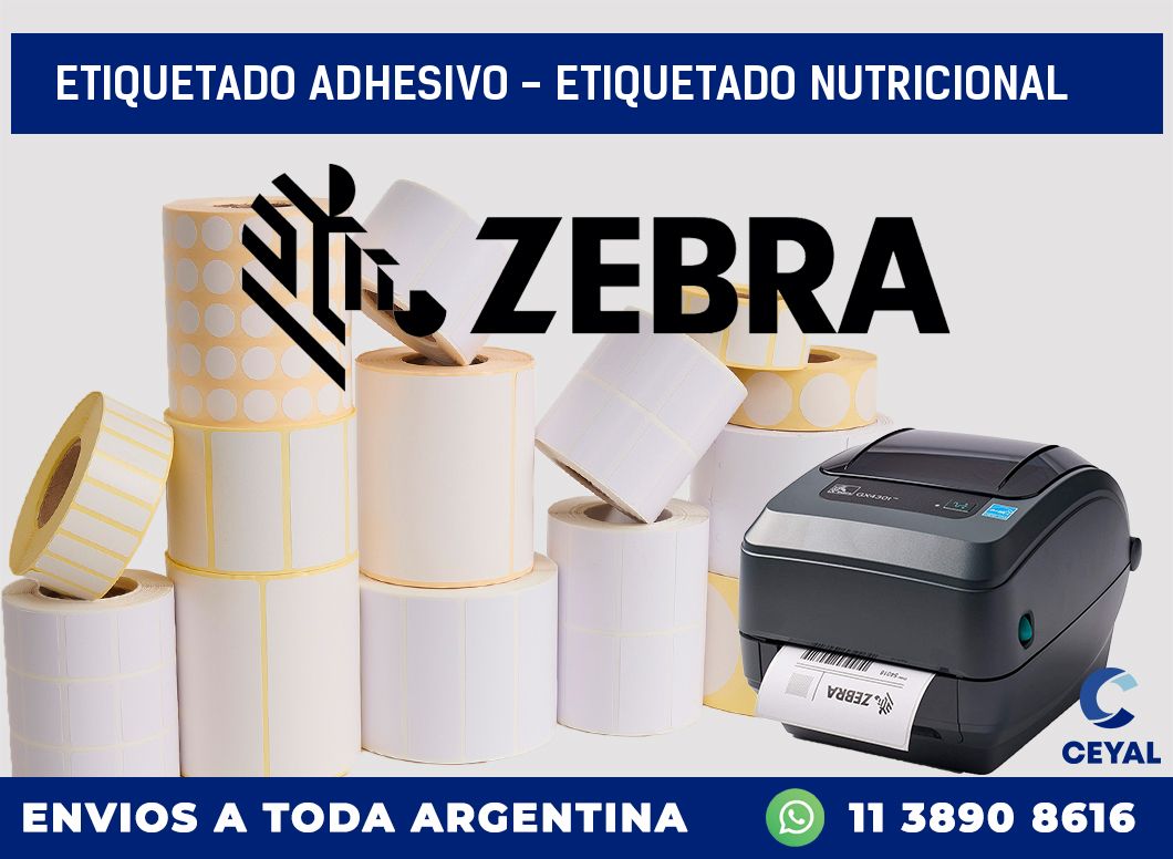 Etiquetado adhesivo – Etiquetado Nutricional