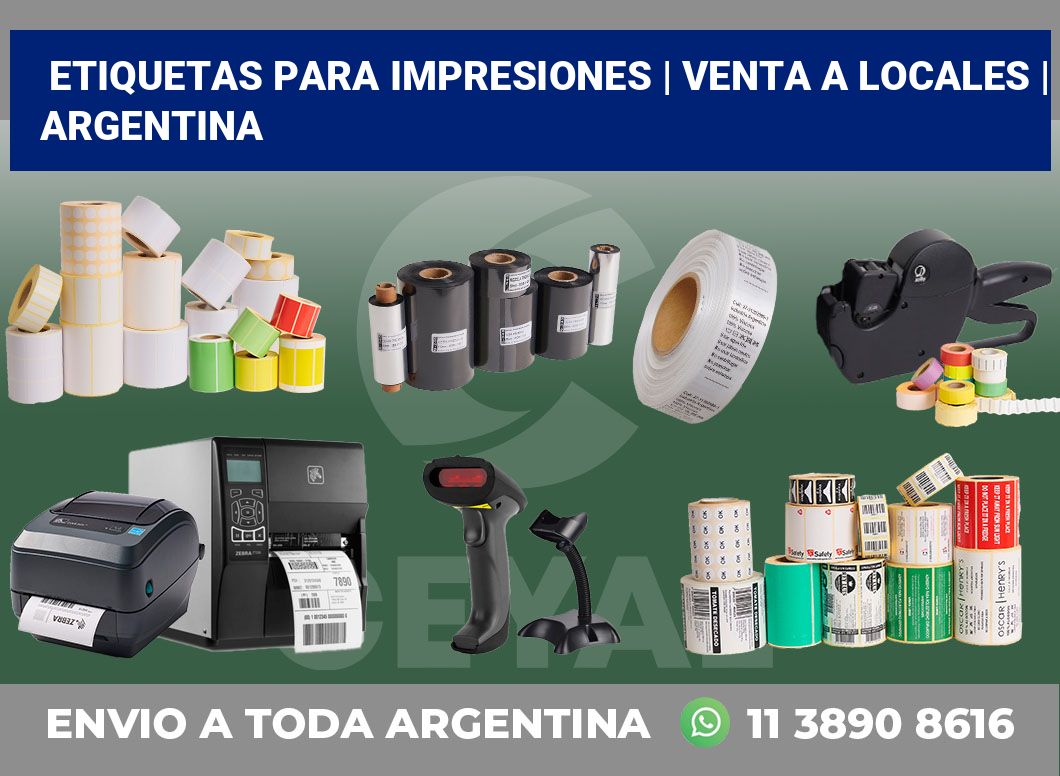 Etiquetas para impresiones | Venta a locales | Argentina