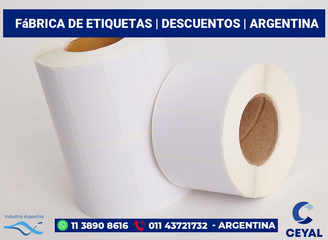 Fábrica de etiquetas | Descuentos | Argentina