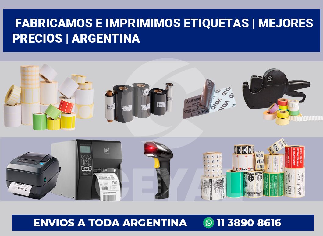 Fabricamos e imprimimos etiquetas | Mejores precios | Argentina