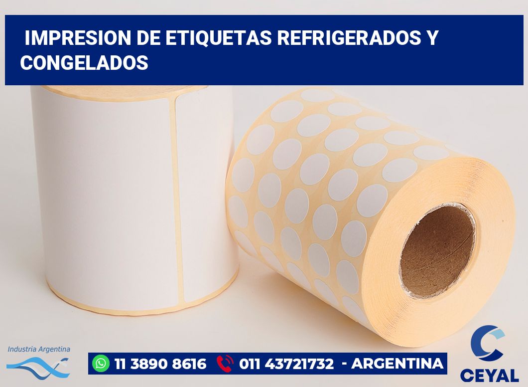 Impresion de etiquetas refrigerados y congelados