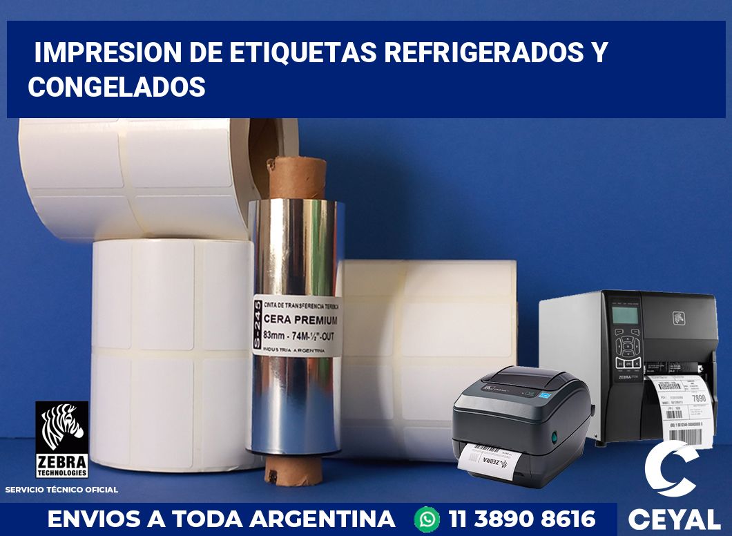 Impresion de etiquetas refrigerados y congelados